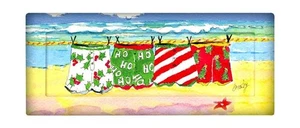 Coastal Holiday Weihnachten Strand Badehose Tablett - Bild 1 von 1