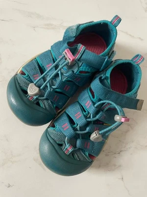 Keen Kids размер 1 сандалии Newport H2 девочек Sport глубокий лагуна синий розовый воды обуви - Изображение 1 из 4