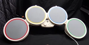 Wii -Harmonix Wired Rock Band Drum 19092 White- No Legs/NO Pedal USED/WORKS - Picture 1 of 13