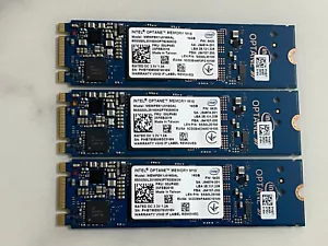 3 pcs Intel Optane Memory M10 SSD M.2 2280 16GB MEMPEK1J016GAL PCIe3.0 3D Xpoint - Afbeelding 1 van 8