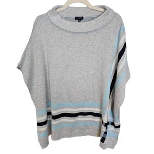 Talbots Sweater Poncho Sweater Women XS/S Gray Cape Sweater Knit Sweater Women - Picture 1 of 7
