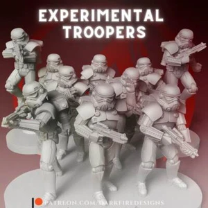 Experimental Troopers (5) - DARK FIRE | Legion compatible - 3D printed - Picture 1 of 2