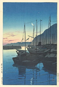 Morning in Beppu by Watanabe Shozaburo 75cm x 50cm Art Print - Picture 1 of 1