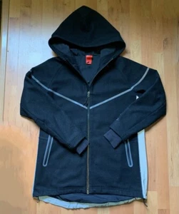 Women’s Nike Wool Windrunner Reflective Jacket Coat Size Large Black 630987-010 - Picture 1 of 6