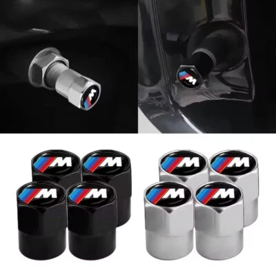 BMW Dust Caps BMW Valve Caps M Sport Black 1, 2, 3, 4, 5 6 Series Tyre UK SELLER - Image 1 of 4