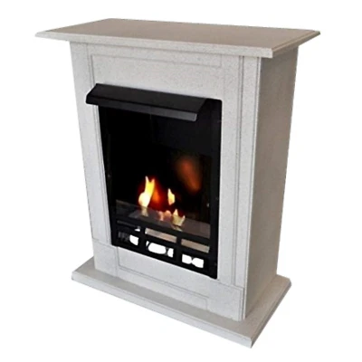 Caminetti Fireplace Chimenea Cheminee Gelkamin Madrid Deluxe Royal Granito luce - Immagine 1 di 4
