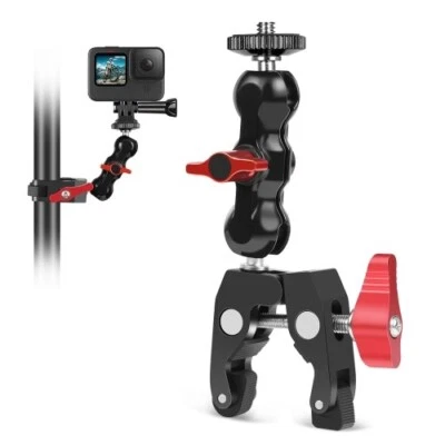 Magic Arm Ball Mount Clamp Crab Pliers Clip for Gopro 13/Ronin Canon/Nikon DSLR - Image 1 of 4