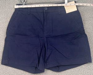 NWT Women’s A New Day Chino Shorts Navy Blue 5” Inseam Size 2 - Picture 1 of 13