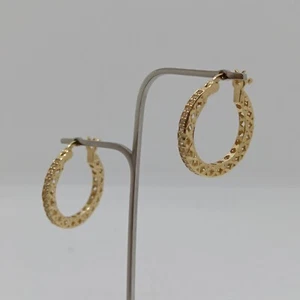 Pendientes de Aro con Circonitas de Oro Amarillo 18KT 3 Gramos (7409) - Imagen 1 de 12