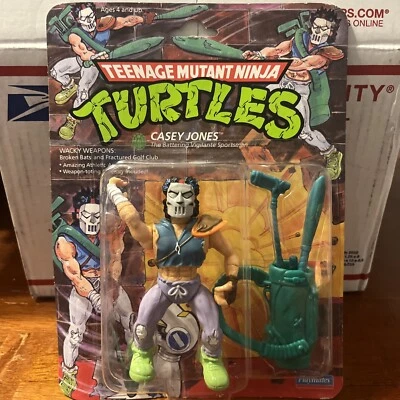 Figura Playmates Teenage Mutant Ninja Turtles Casey Jones 1989 TMNT SELLADA Foto 1 de 4