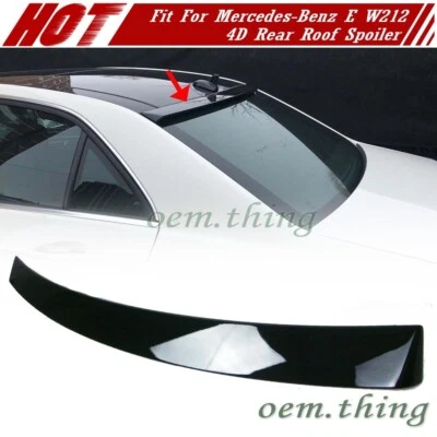 US 10-16 Fits Mercedes Benz E-Class W212 4D Sedan OE Roof Spoiler Painted #040 - Image 1 of 4