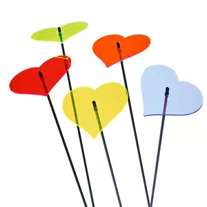 Sonnenfänger Herzen, 5x Großer Leuchtender Deko Gartenstecker Solar Lichtfänger - Bild 1 von 31