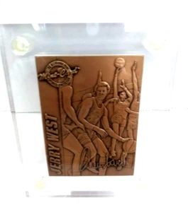 JERRY WEST 1995 HIGHLAND MINT BRONZE CARD COA #0630 OF 5000 NEW - Picture 1 of 7