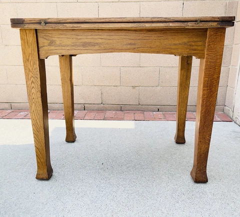 Antique English Game Table Flip Top Dining Gaming Pub Table - LOCAL PICK-UP Cover
