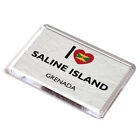 FRIDGE MAGNET - I Love Saline Island, Grenada
