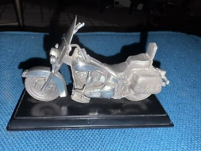 Franklin Mint 1986 Harley-Davidson Softail Pewter Sculpture Franklin Mint 2002 - Image 1 of 3