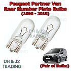For Peugeot Partner Rear Number Plate Bulbs Reg Plate Bulb Light Lights (96-18) Peugeot Partner