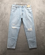 Madewell Mens Jeans Blue 36x32 (37x30 actual) Cotton Distressed Vintage Taper