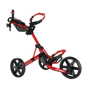 Clicgear Golf 3-Wheel Push Cart Model 4.0 Heavy Duty Frame - RED - Picture 1 of 2