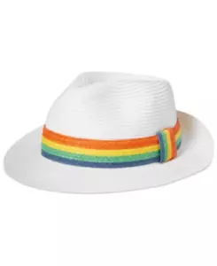 August Hats banda a rayas Fedora - Imagen 1 de 4