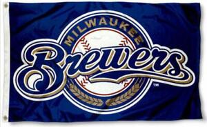 Milwaukee Brewers 3x5 Flag Man Cave Flag New 3 x 5 Baseball Banner USA New