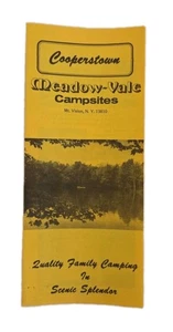 Folleto de viaje vintage Meadow-Vale COOPERSTOWN NY campamento Mt Vision - Imagen 1 de 4