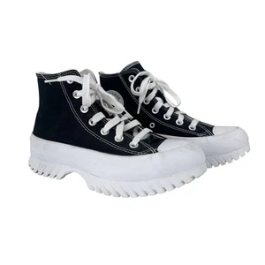Converse All Star Lugged High Top Sneaker Women's Size 8 Black White Mens 6 - Picture 1 of 7