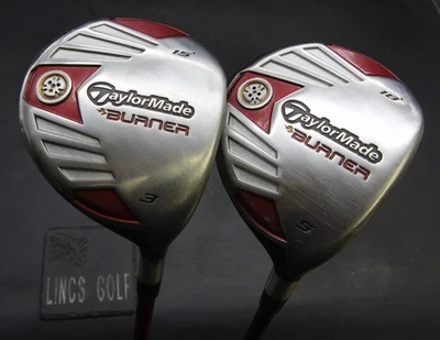 Set of 2 TaylorMade Burner 3+5 Woods Regular Graphite Shafts TaylorMade Grips* - Image 1 of 4