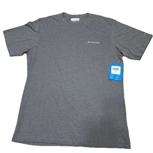 Columbia Men's Hike Moisture-Wicking Crew Neck T-shirt Charcoal Gray Size Small - Picture 1 of 6