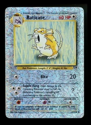 Raticate 61/110 Legendary Collection 2002 Reverse Holo Pokémon Card TCG - Image 1 of 4