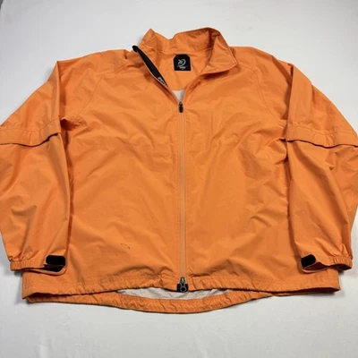 Zero Restriction Jacket Mens 2XL Orange Polyester Full Zip Golf Windbreaker - Image 1 of 4