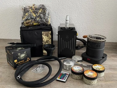 ⭐KITOSUN **XL Shisha komplett,  Beleuchtung / Tasche / Kohle /  Steine** w. Neu⭐ - Bild 1 von 4