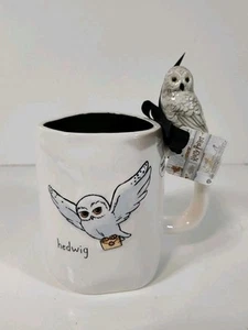 Harry Potter x Rae Dunn Hedwig Double-Sided Mug With Mini Hedwig Handle NWT - Picture 1 of 3