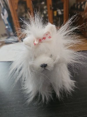 Webkinz Yorkie HM070 Good Condition No Tags White With Pink - Image 1 of 4