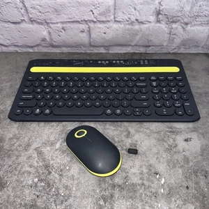 Onn Surf Multi-Device Wireless Full Size Keyboard & 3-Button Mouse w/Dongle - Picture 1 of 2