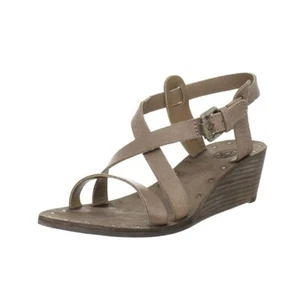 Ash Taupe Orchid Wedge Strappy Sandals Sz 6 Nordstrom - Picture 1 of 8