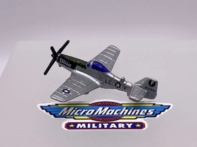 Micro Machines Military P-51 Mustang Fighter Aircraft WWII Target Exclusive - Image 1 of 4