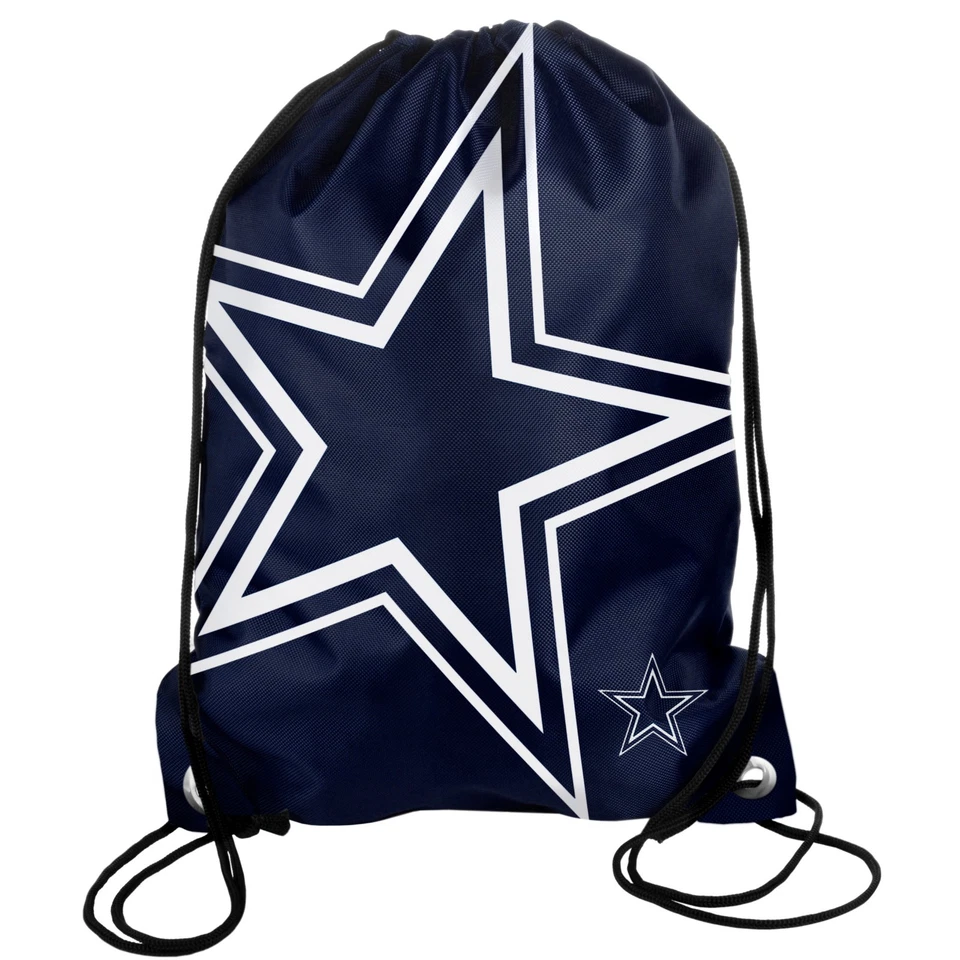 Dallas Cowboys Back Pack Sack Drawstring Bag Tote NEW Backpack Star BIG LOGO - Image 1 of 1