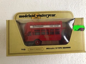 matchbox models of yesteryear Y-23 AEC S TYPE Bus-1922, rot, "General" s.Fotos - Bild 1 von 7