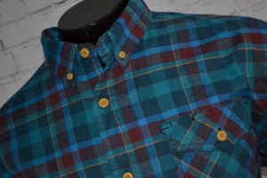 43894-a Duluth Training Work Shirt Front Pocket Blue Plaid Size Large Adult Mens - Picture 1 of 7