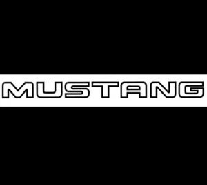OUTLINE Windshield Banner Vinyl Decal Sticker for Shelby Mustang GT350 GT500 24” - Picture 1 of 1