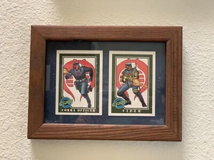 FRAMED Cobra Officer & Viper - GI Joe Series 1 Impel Hasbro 1991 Trading Cards - Picture 1 of 1