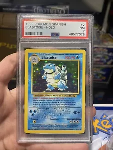 ๐ง๐ PSA 7 Blastoise Portuguese - ERROR LABELED Spanish - Base Set 1999 ๐๐ง - Picture 1 of 11