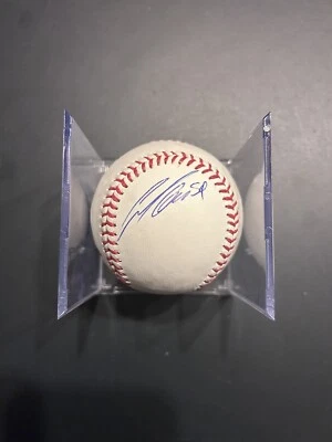 Carlos Carrasco Autographed Baseball ROMLB Cleveland Guardians - Image 1 of 2