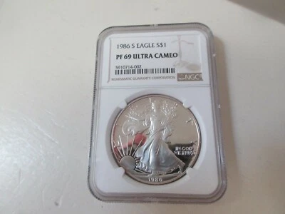 1986  S  Eagle $S1  PF 69 Ultra Cameo   NGC - Image 1 of 4