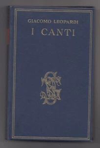 I canti Giacomo Leopardi VI Carducciana Sansoni 1962 - Picture 1 of 1