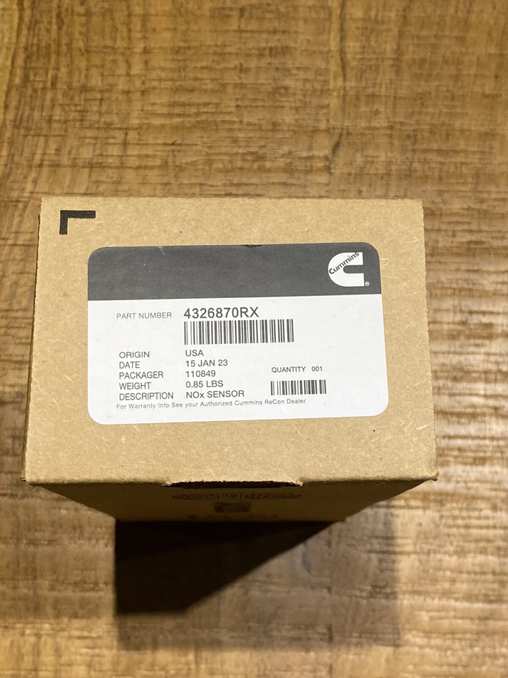 Genuine Cummins OEM NOx Sensor 4326870RX - Image 1 of 4