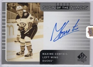 2021-22 SP AUTHENTIC SIGN OF TIMES AUTO #SOTT1-CO MAXIME COMTOIS - Picture 1 of 1