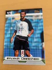 TOPPS PREMIER GOLD 2004 SYLVAIN LEGWINSKI FULHAM No F4 - Picture 1 of 2