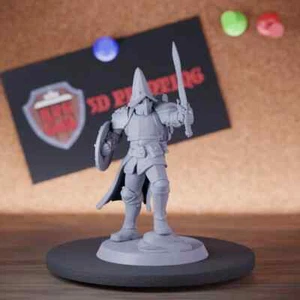 Vanguard Miniature Warrior Defender Mini Dungeons and Dragons DnD 5e TTRPG - Picture 1 of 8